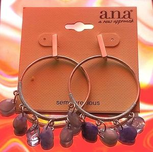 A.N.A Dangling Gemstone Earring Set